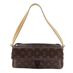 LOUIS VUITTON Authentic Brown Monogram Canvas Shoulder Bag